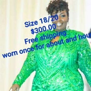 Plus size Custom made evening gown